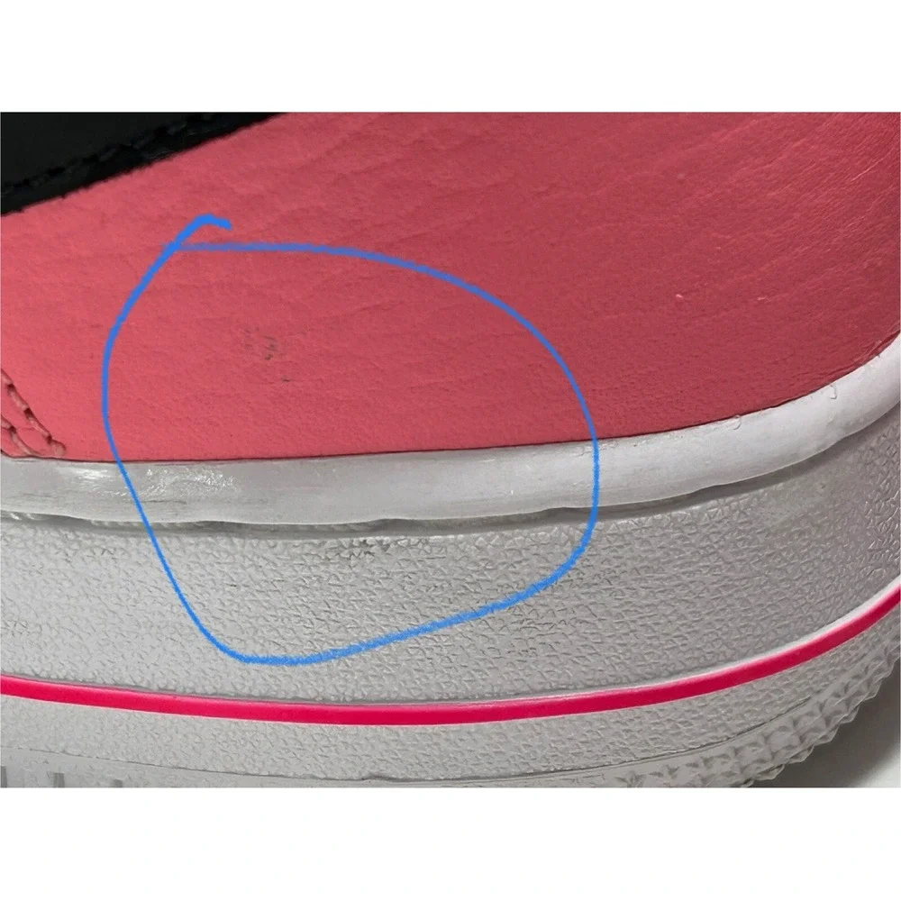 Nike Air AF1 Shoes Pink‎ Gaze Black Swoosh men's 7.5 low Top DZ4861-600